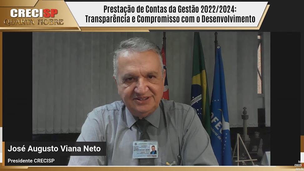 Imagem de capa do artigo  Presidente do CRECISP fala sobre  a gestão 2022/2024 na entidade